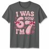 T-shirt Unisex per Ragazza di 6 7 Anni Sette Anni Ero 6 Ora Ho 7 Meme