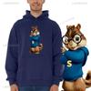 Alvin and The Chipmunks: The Squeakquel's Pullover Woman Manfashion Drop Shoulder Hoodie Is Available for Best Friend Sweatshirt