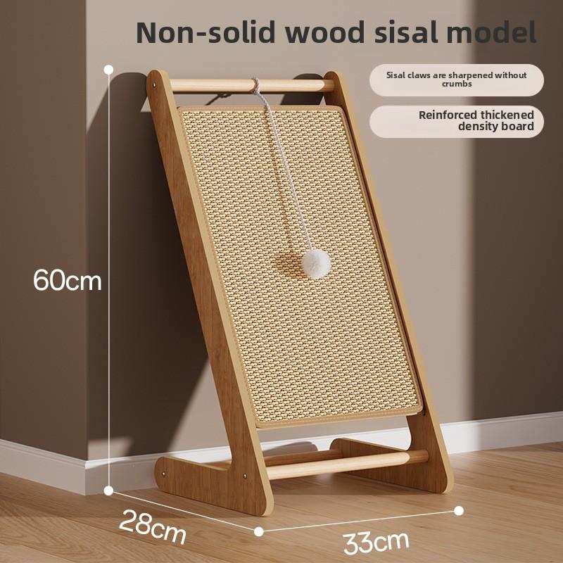 Cat Scratching Board Does Not Drop Debris Vertical Wear-resistant Cat Scratching Pad Cat Scratching Column Sword Hemp Rope Cat Toy