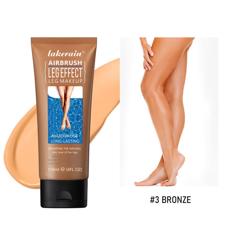 Waterproof Long Lasting Body Foundation, Even Skin Tone Medium Bronze Leg Makeup Body Tanning Cream