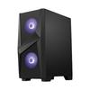 Msi Mag Forge 100M Pc Case, Mid-Tower, Usb 3.2, Black Msi | Mag Forge 100M | Black | Atx | Power Supply Included No