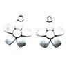 Simple Flower Charms Antique Alloy Pendants For Minimalist Floral Jewelry