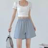 Women Quick Dry Athletic Shorts Summer High Waist A-Line Loose American Cargo 5 Inch Casual Shorts For Ladies