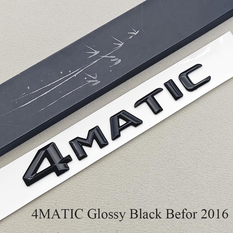 3D ABS Chrome Car Letters 4MATIC 4 MATIC Rear Trunk Badge Emblem For Mercedes Benz C E G S GLC GLS Class AMG Sticker Accessories