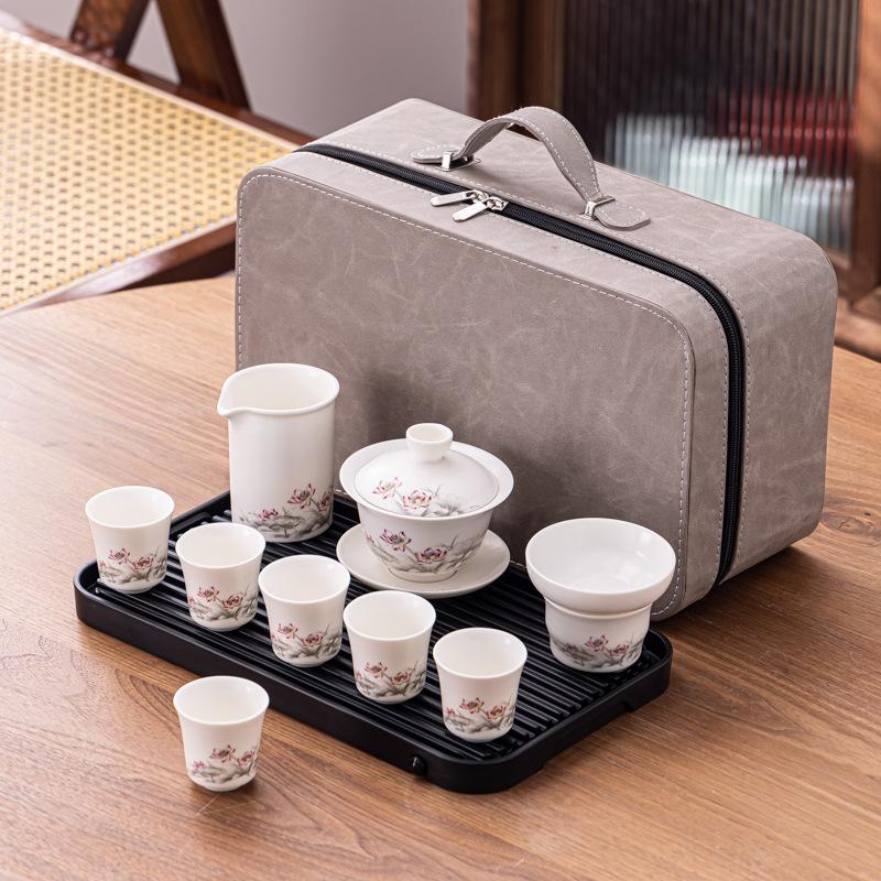 Ceramic Portable Travel Tea Set, Household Gift, Business Company To Send Customers High-end Gifts
