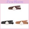 Women Leather Belt With Silver Buckle For Casual Office And Daily Wear