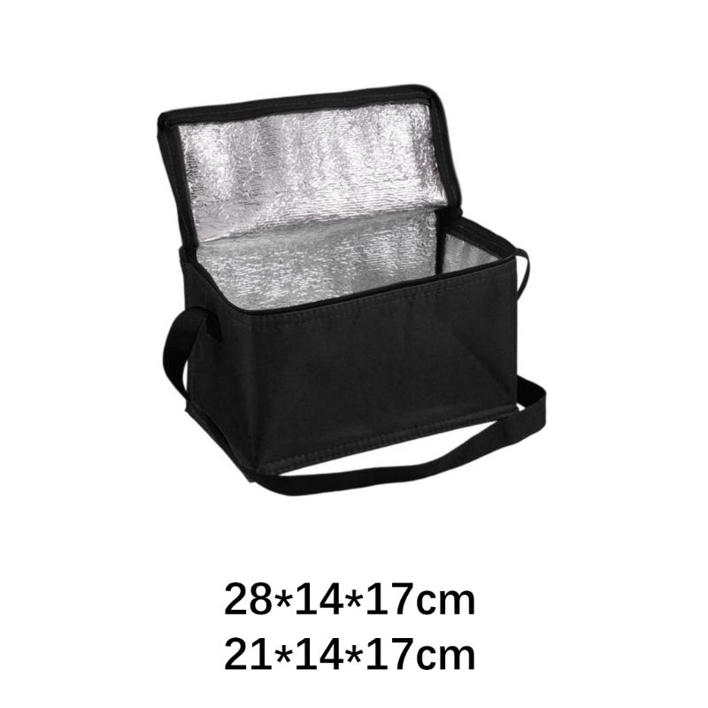 Insulated Bag With Cloth And Aluminum For Food Delivery Camping Cold Hot Meal Storage Temperature Retention