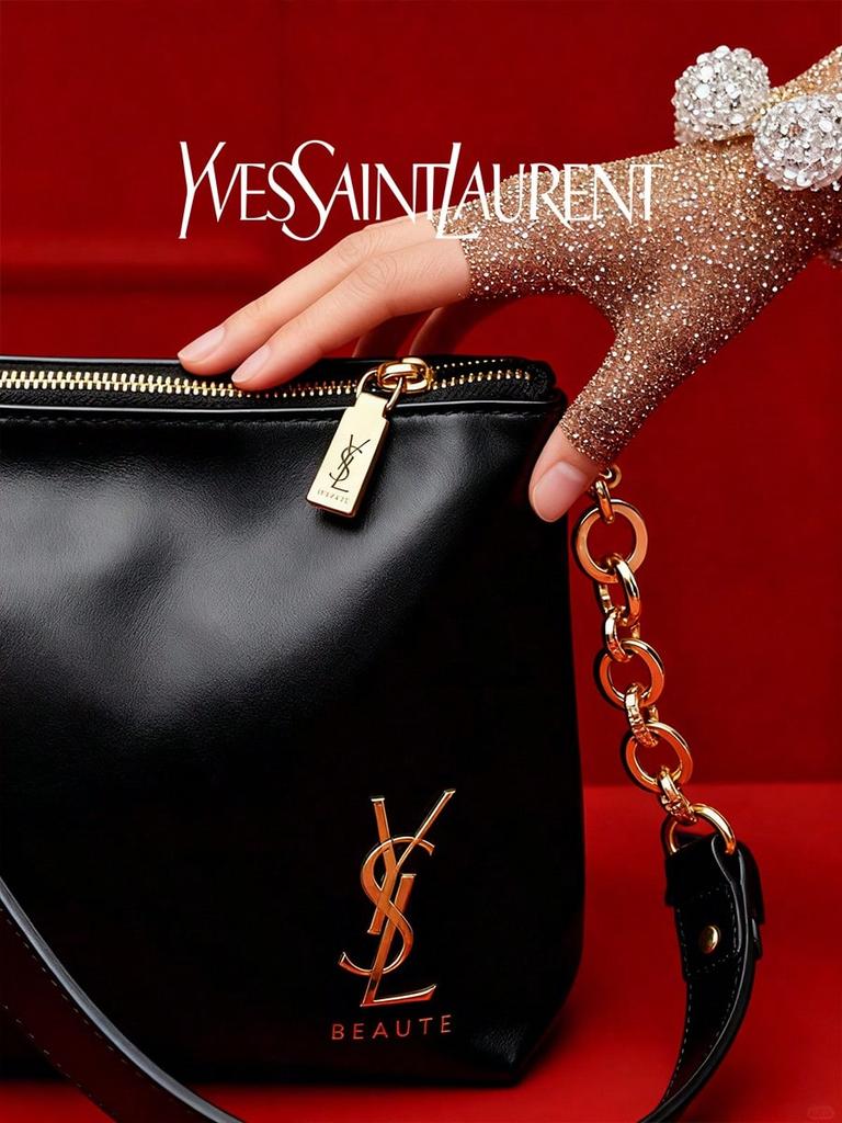 Modische Damen-Einschultertasche mit Kettenriemen Handtasche mit Design-Sinn Umhängetasche in goldener Farbe Logo
