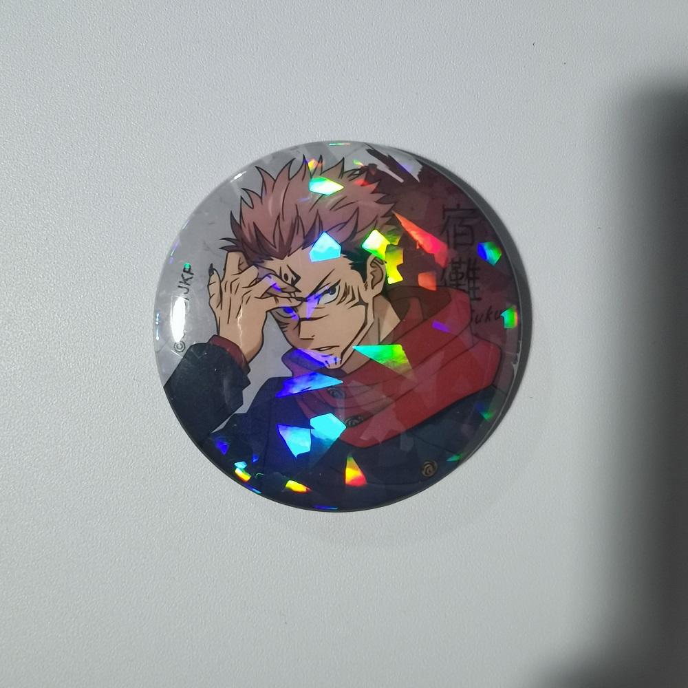 Japanese Anime Jujutsu Kaisen Tinplate Brooch Pins, Figure Icon Badge, Handmade Brooches, Breastpin for Backpack Clothes