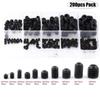 200Pcs Alloy Steel Hex Allen Head Socket Screws Black Socket Set Screws  Bathroom Fixtures