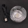 Multicolor LED Illuminated Base With USB Power for Crystals Display and Artwork Showcase Sturdy Plastic Designs