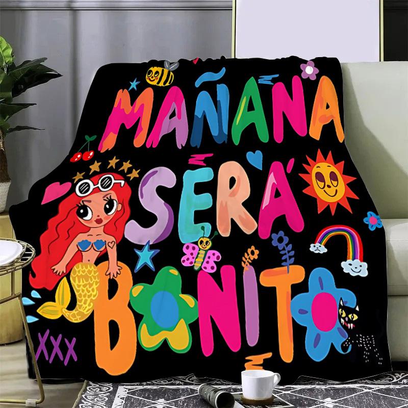 Karol G Manana Sera Bonito Printed Blanket Picnic Blankets Warm Blanket Soft and Comfortable Blanket Home Travel Birthday Gift