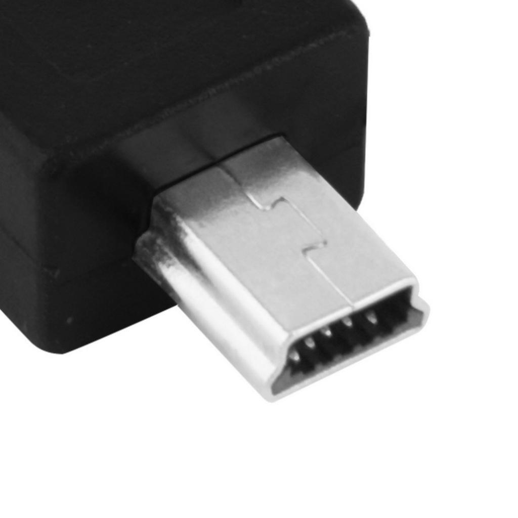90 Degree Left & Right Angled Mini USB 5Pin Male To Female Extension Adapter for Smartphones and Tablets