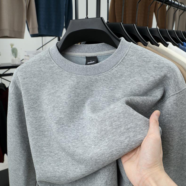 Unisex Velvet-Lined Cotton Hoodie: Warm, Skin-Friendly, Solid Color