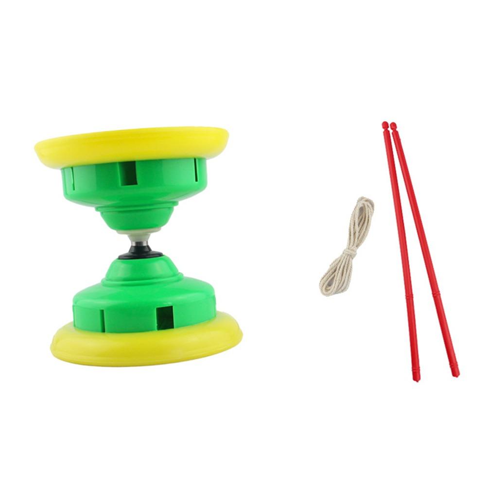 Leather Chinese Yoyo Diabolo Set Bowl Shape Diabolo Toy Portable Chinese Diabolo Child