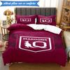 3PCS Australia Maroons Rugby Team Emblem Bedding Set 2D Printing (Includes 1 Duvet Cover + 2 Pillowcases Coreless), Bedroom decor,Fan gift