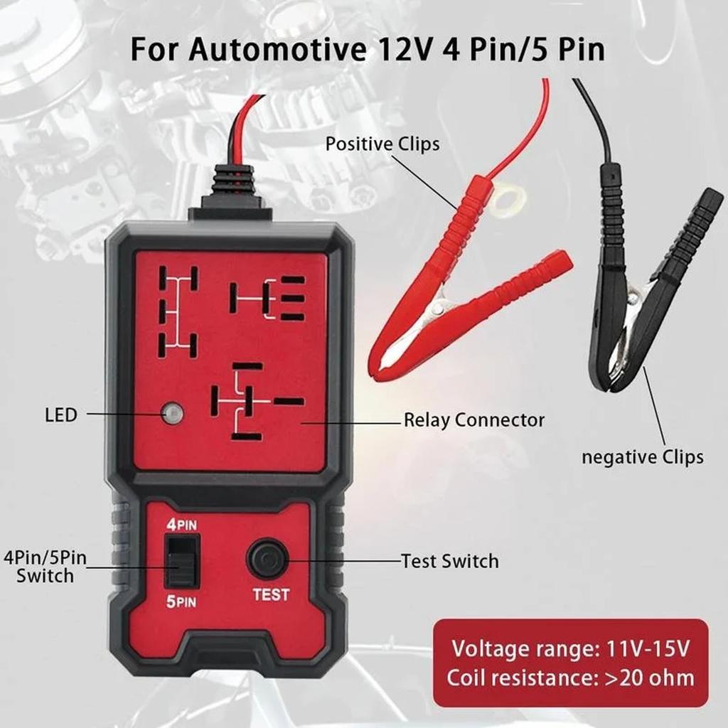 Autobatterietester, Relais-Tester, Beutelausführung 12-24V