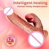 Realistic Dildos Sex Toys Telescopic Heating for Women Masturbation Anal Thrusting Penis Climax Dildo Vibrator G-spot Clitoral and Vaginal Stimulation