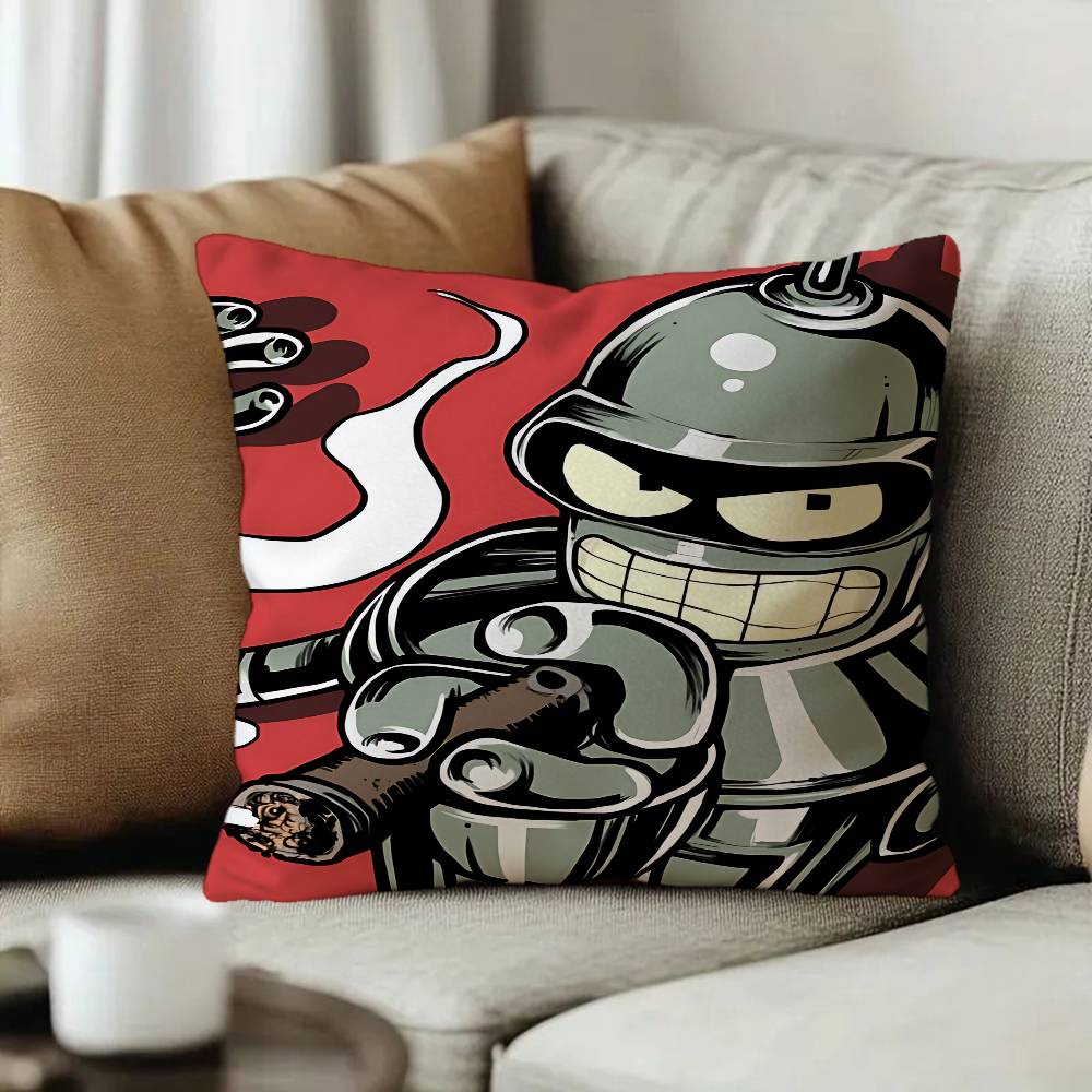 Anime Movie Bender Ffuturama Personalized Pillow Cover Kids Bedroom Wild Party Decor Pillowcase kid Birthday shower Gift