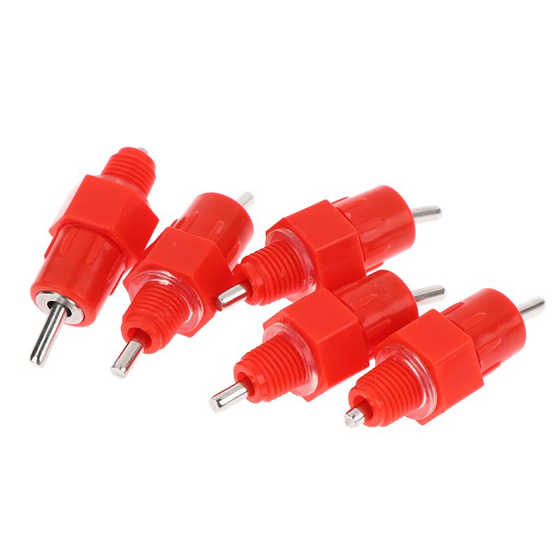 5 Stück Hühner Tränkenippel Tränken Wachtel Taube Vogel Tränkenippel Automatische Wässerung Feder Typ Geflügelzucht Ausrüstung