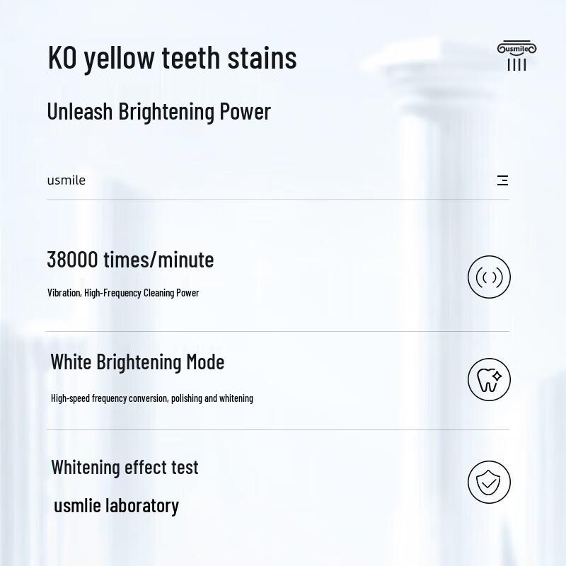 usmile Y1S Sonic Electric Toothbrush CN Plug (adapter Included)