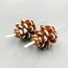 New Creative Christmas Pine Cone Styling Christmas Candle Christmas Party Cake Decoration Birthday Candle
