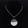 Witch Irish Knot Astrology Stainless Steel Necklace Women/Men Triquetra Pagan Wheel of the Year Necklaces Jewelry N3155S02