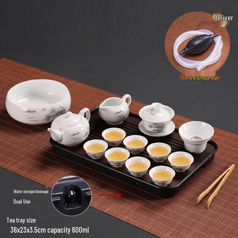 Dehua White Porcelain Kung Fu Tea Set