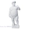 Creativity Resin Figure Sculpture David Obesity Fat David Handicraft Statue Nude Naked Man Body Art Home Decoration Ornaments