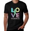 Cute Tennis Gift Design For Unisex Girls Love Tennis Love Tshirt Casual Work Wear Tshirt