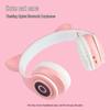 RGB Cat Ear Headband Bluetooth Gaming Headset with Wired Option