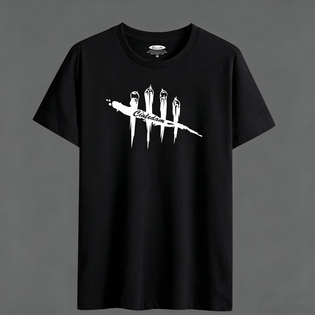 

Men s Plus Size 100% Cotton T-Shirt Short Sleeve print Paw Tee Breathable Oversized Male Tops 6XL чорний