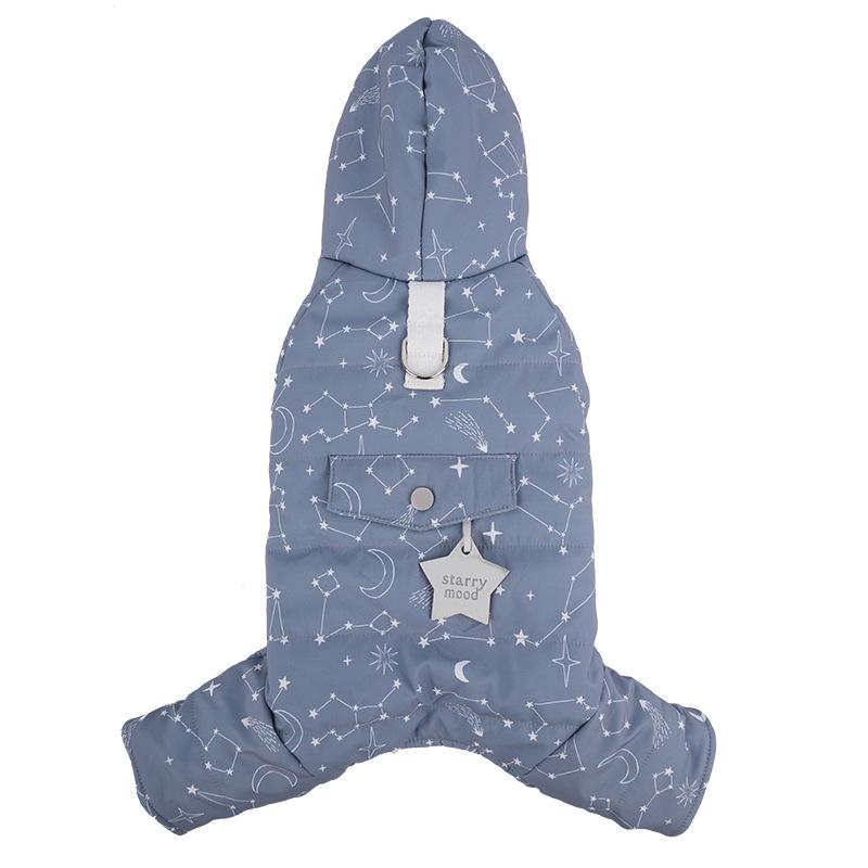 

одежда для собак, четырехлапая утолщенная теплая ветрозащитная одежда с хлопковой набивкой, одежда с хлопковой набивкой для маленьких собак, таких как тедди-бишон, для выгула и прогулок 2XL