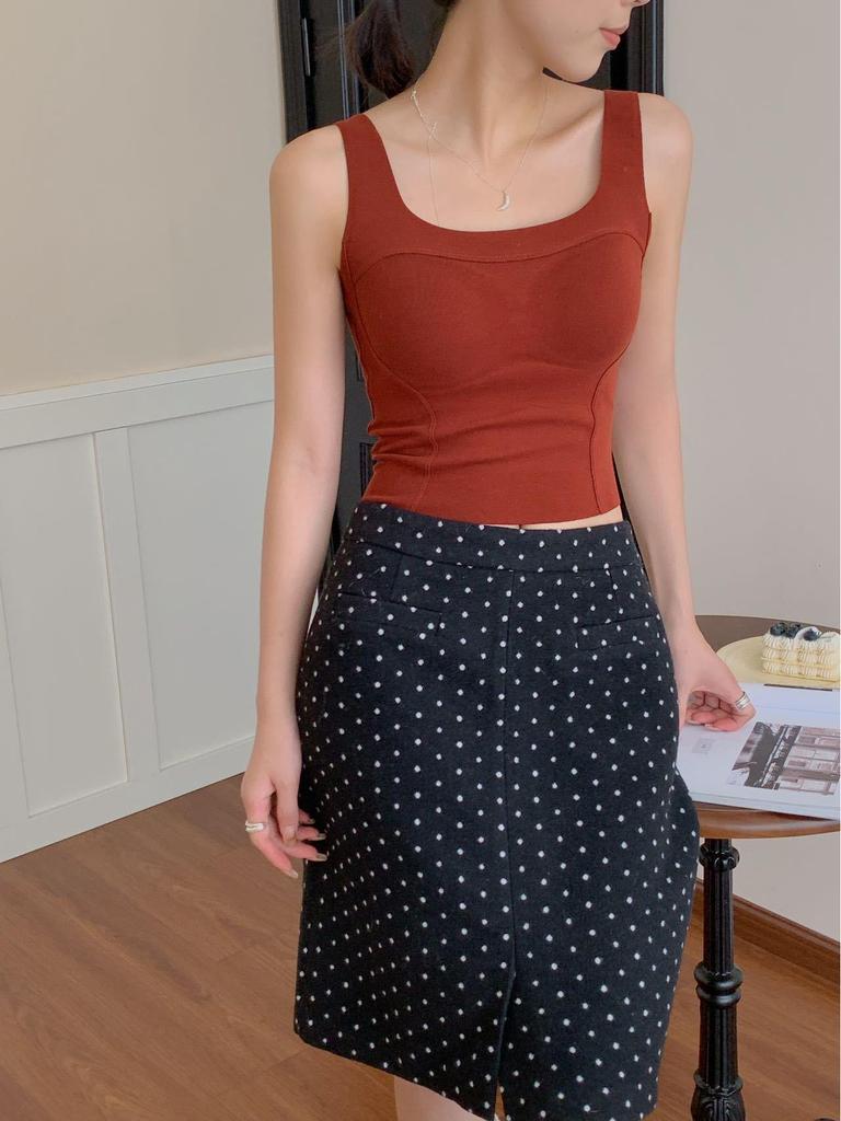 Kašmírově hedvábná bezešvá dámská zeštíhlující vesta s pevnými košíčky