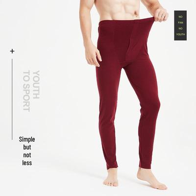 Men's Plus Size Seamless Velvet Warm Slim Fit Pants - Winter Cotton Wool Base Layer