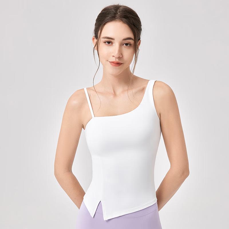 Women's Nude-Feel Yoga Sports Tank Top with Padded Bra