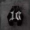 Dark Letter Print Hoodie Gothic Streetwear Loose Fit Unisex Sweatshirt