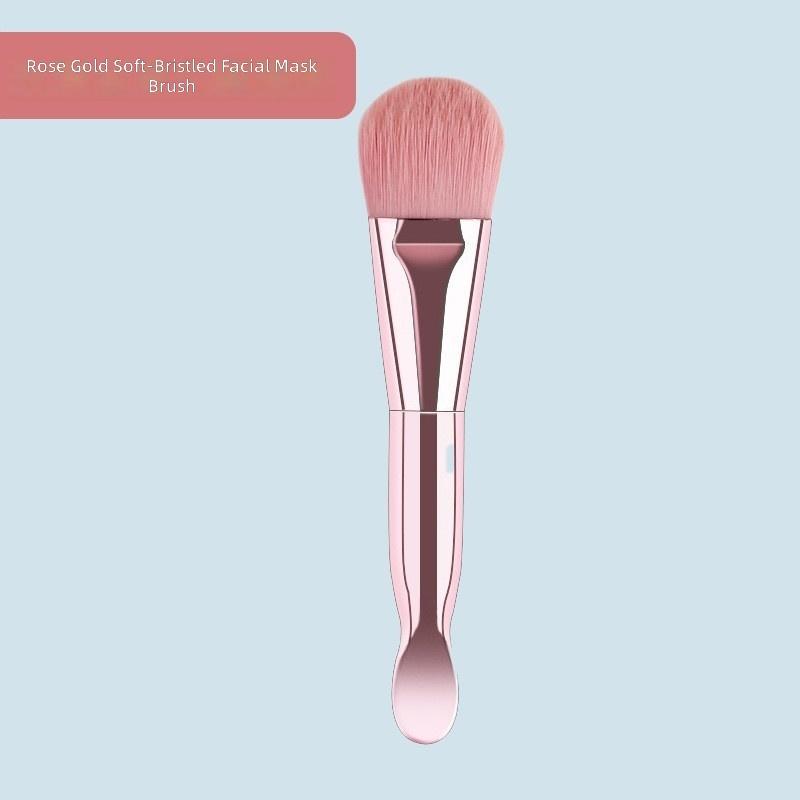 Scoop Plating Mask Brush Synthetic Fiber Soft Film Powder Brush Double Head Tool Makeup Brush Plastic Handle Cross Border regular size