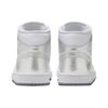 Sneakers Air Jordan 1 Mid SE Argento Metallizzato da Donna Bianco Grigio Lupo FN5031-100