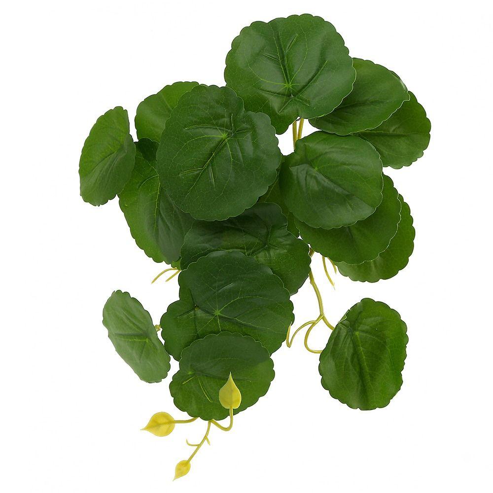 

18 Leaves Artificial Plant Leaves Taro Tortoiseshell Leaf Soft PVC Simulation Greenery Grass Green Party Supply