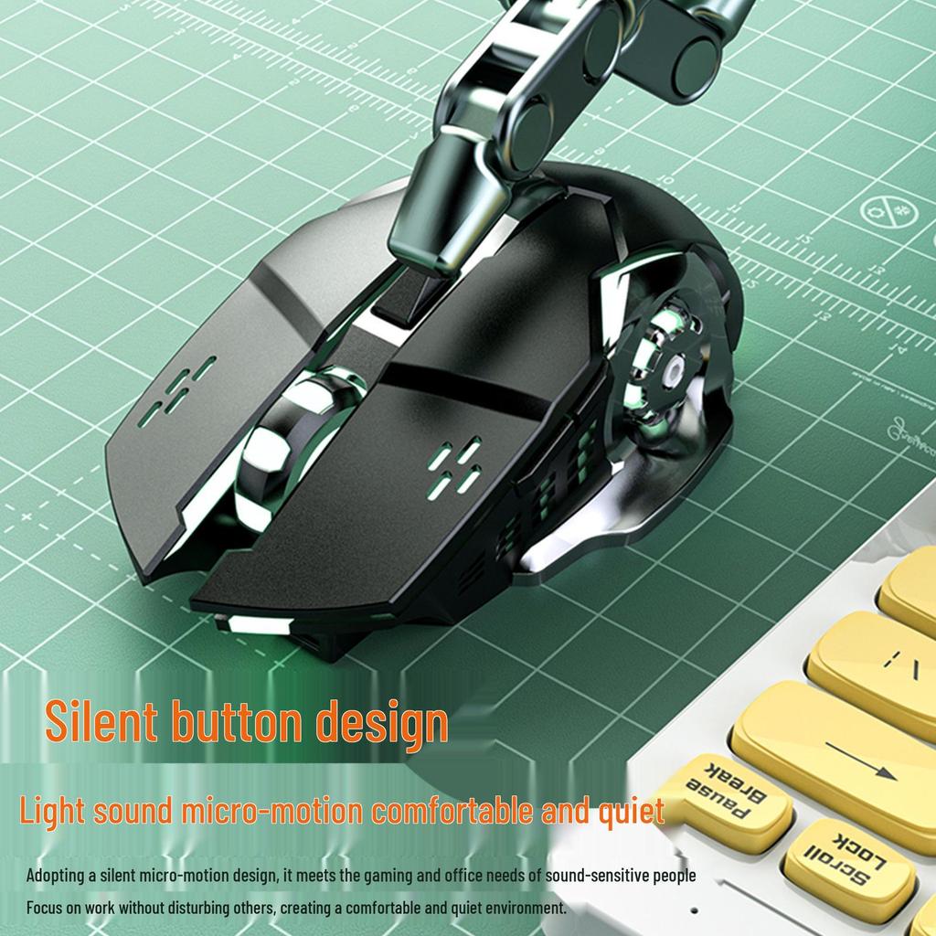 Luminous Rechargeable Silent Wireless Gaming Mouse for PC & Laptop