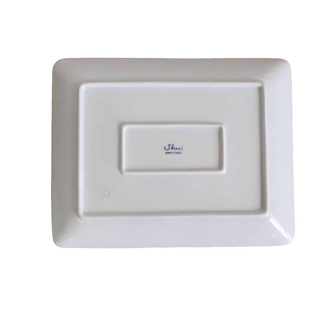 Hasami Ware Rectangular Square Plate Approximately 24 X 19 Microwave and Dishwasher Hemp Leaf Made In Product Number 529925 Plate, L, Cm, Safe,