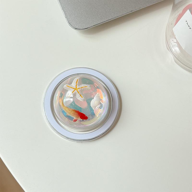 Starfish Shell Carp Mobile Phone Airbag Bracket Pasted Magnetic Suction Magsafe Telescopic Lazy Portable Desktop Support