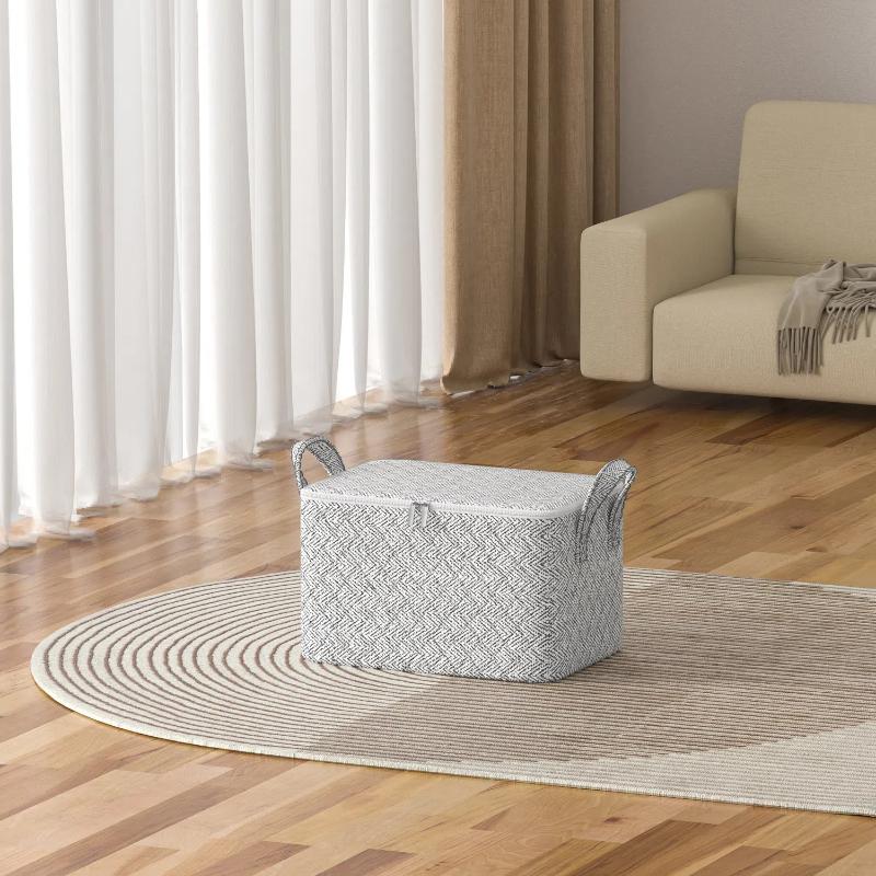Large-capacity Gray Arrow Clothing Dust-proof Quilt Storage Bag Is Convenient To Organize Sweaters Pants Quilts Toys and Other Storage
