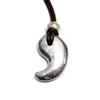 [World Accessories Carmelo] Gibeon Magatama Space Meteorite Pendant Choker for Men and Women