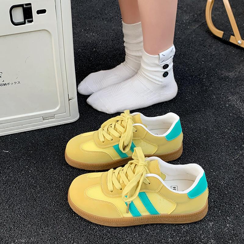 

Men s low-top boys board shoes summer new versatile sports trendy shoes 40 жёлтый