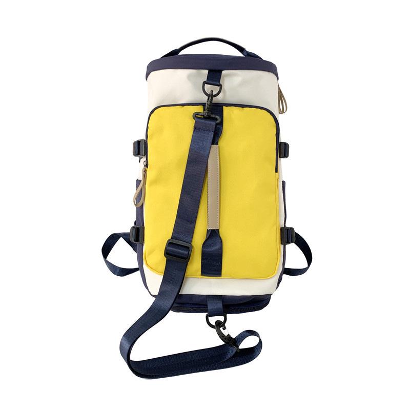 

Fashionable Color Block Large Capacity Gym Shoulder Bag - Ideal for Yoga and Short Trips