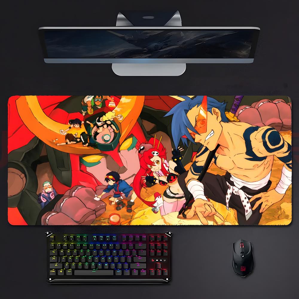 Brave Epic Anime Ttengen Toppa Gurren Lagan Mouse Pad Mousepad Large Gaming Lockedge Thickened Pc Table Desk Mat
