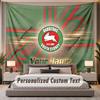 Custom Name Text Tapestry South Sydney Rabbitohs Personalized Polyester Wall Tapestry For Bedroom And Room
