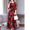 Summer Print Large Size Dress Long Paragraph Fashion Slim Big Swing Beach Skirt Female